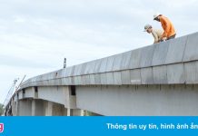 Hợp long cầu cuối cùng của tuyến đường gần 1.000 tỷ ở Sóc Trăng