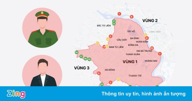 39 chốt kiểm soát vùng đỏ của Hà Nội đặt ở đâu?