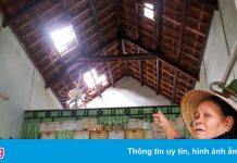 Trường học và nhiều ngôi nhà bị tốc mái do bão số 6