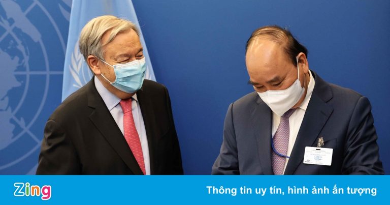Chủ tịch nước đề nghị Liên Hợp Quốc tiếp tục hỗ trợ Việt Nam vaccine Chủ tịch nước đề nghị Liên Hợp Quốc tiếp tục hỗ trợ Việt Nam vaccine