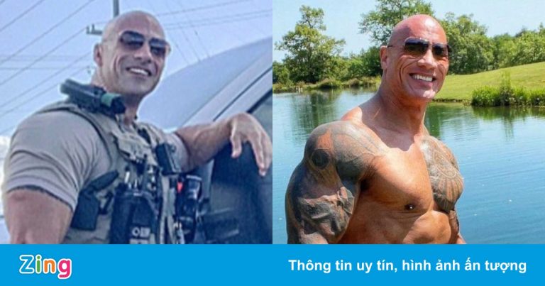 Phản ứng của The Rock về cảnh sát có ngoại hình cơ bắp giống mình