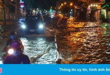 Nhiều tuyến đường ở TP.HCM ngập sâu do mưa lớn