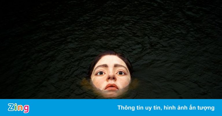 Bức tượng khuôn mặt trên dòng sông ở Tây Ban Nha