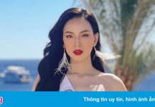 Đại diện Việt Nam loạng choạng khi diễn áo tắm ở Miss Intercontinental