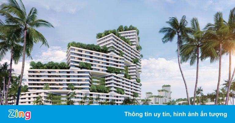 Căn hộ nghỉ dưỡng nhiều mảng xanh tại Thanh Long Bay