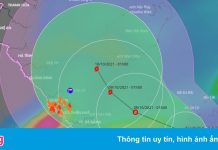 Áp thấp nhiệt đới đi dọc ven biển Quảng Bình – Quảng Ngãi, mưa rất to