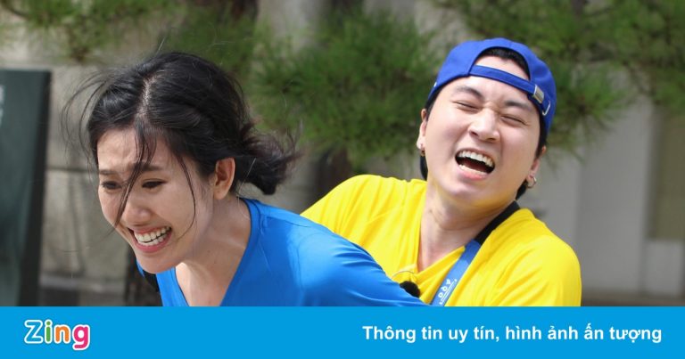 Thúy Ngân chật vật đối đầu 3 thành viên nam ở Running Man Thúy Ngân chật vật đối đầu 3 thành viên nam ở Running Man