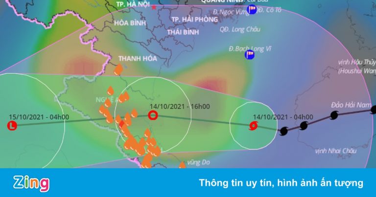 Bão số 8 áp sát đất liền, Thanh Hóa – Quảng Bình mưa lớn