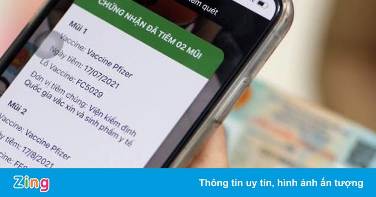 Bộ Công an tích hợp thẻ xanh Covid-19 trên căn cước công dân