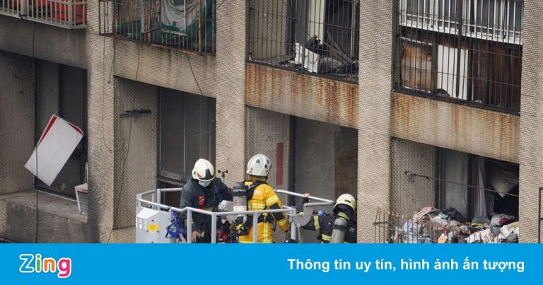 Hiện trường chung cư bị cháy khiến 46 người chết ở Đài Loan Hiện trường chung cư bị cháy khiến 46 người chết ở Đài Loan