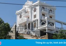 Biệt thự nằm trên núi ở Nha Trang sạt lở sau áp thấp nhiệt đới