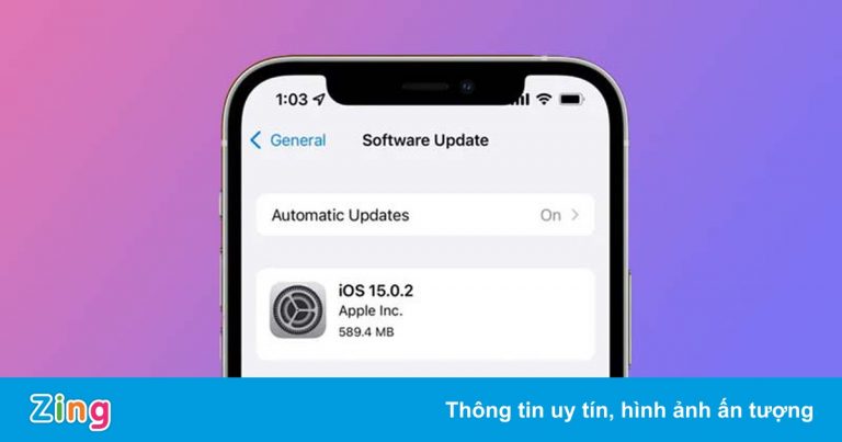 Apple tung bản cập nhật iOS 15.0.2