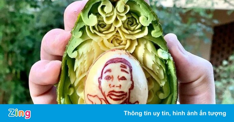 Những tác phẩm chạm khắc từ trái bơ Những tác phẩm chạm khắc từ trái bơ