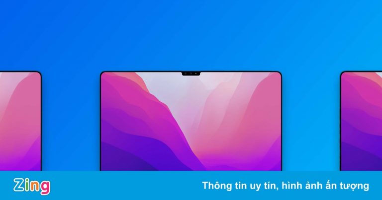 Bản dựng MacBook Pro M1X với màn hình tràn viền, khung vuông vức