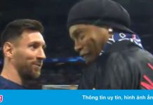 Messi thân thiết với Ronaldinho trong ngày tái ngộ