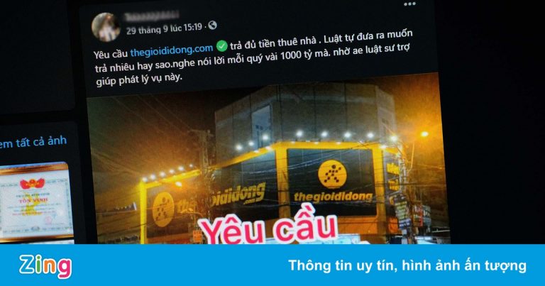 Chủ mặt bằng bức xúc vì bị Thế Giới Di Động tự ý giảm tiền thuê nhà