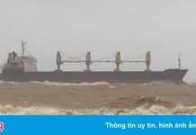 Tàu hàng cùng 20 thuyền viên mắc cạn ở vùng biển Quảng Trị