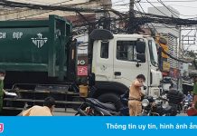Đụng xe chở rác, một người chết trong ngày đầu đi làm trở lại ở TP.HCM