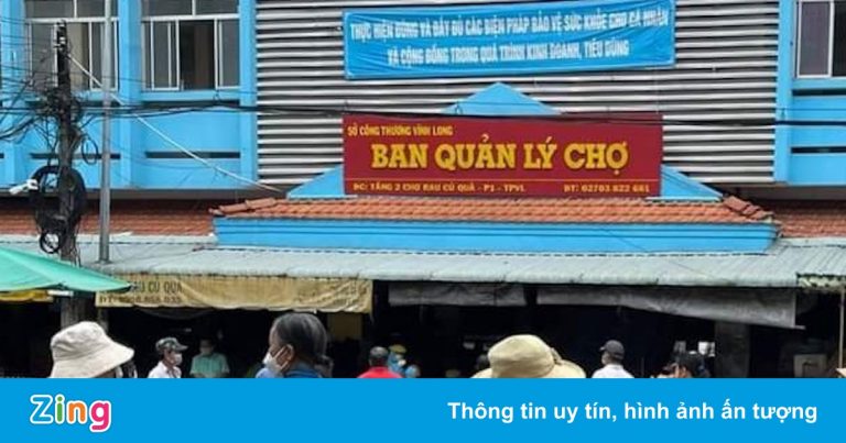 Phong tỏa chợ Vĩnh Long