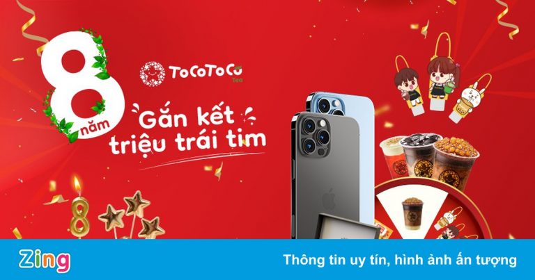 ToCoToCo tặng iPhone 13 Pro Max và hàng nghìn quà dịp sinh nhật