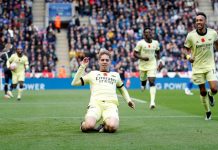 Arsenal vượt Man Utd trên bảng xếp hạng Premier League Arsenal vs Watford anh 4