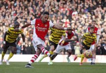 Arsenal 0-0 Watford: Aubameyang đá hỏng penalty Arsenal vs Watford anh 1