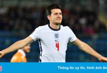 Maguire lập kỷ lục ghi bàn trong trận thắng 10-0 của tuyển Anh
