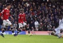 Chelsea 0-1 Man United: Sancho ghi bàn Chelsea dau Man United anh 1