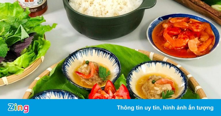 Món chả viên tôm chua xứ Gò Công