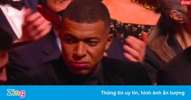 Mbappe nhăn mặt khi đứng thứ 9 ở cuộc đua Quả bóng vàng