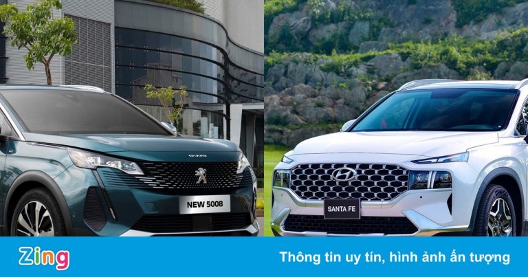 SUV 7 chỗ tầm giá 1,3 tỷ đồng, chọn Peugeot 5008 hay Hyundai Santa Fe?