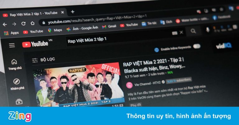 Tập một Rap Việt ẩn hiện trên YouTube