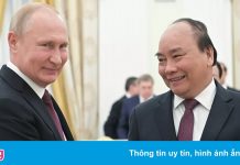Chủ tịch nước Nguyễn Xuân Phúc hội đàm với Tổng thống Putin