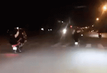 Nhóm quái xế dùng hung khí chống trả cảnh sát