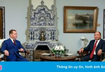 Chủ tịch nước Nguyễn Xuân Phúc gặp phó chủ tịch Hội đồng An ninh Nga