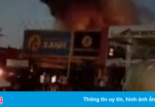 Cháy cửa hàng Điện Máy Xanh ở Cần Thơ