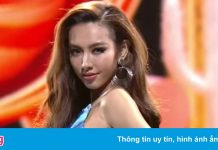 Thùy Tiên nổi bật trong đêm bán kết Hoa hậu Hòa bình 2021