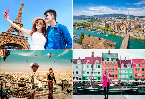 Mua tour Châu âu du lịch tết Quý Mão trọn gói A-Z