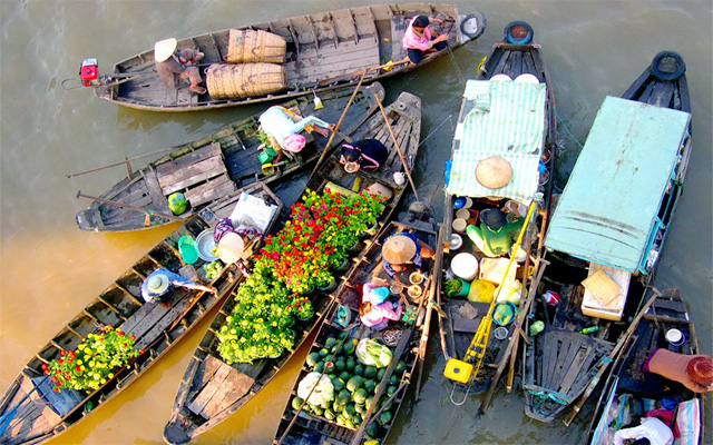 Chợ Nổi Cái Bè Tiền Giang – Hành trình khám phá nét đẹp sông nước