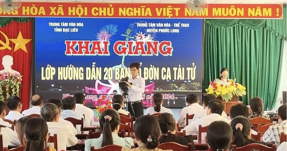 Bạc Liêu triển khai đề án bảo tồn và phát huy nghệ thuật Đờn ca tài tử - Ảnh 1.