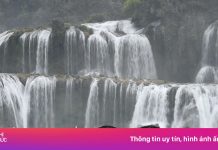 Thác Bản Giốc đông đúc du khách ngày cuối cùng kỳ nghỉ Tết