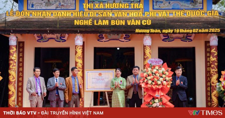 Nghề làm bún Vân Cù đón nhận danh hiệu Di sản văn hóa phi vật thể quốc gia