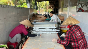 Bến Tre: Về thăm làng nghề bánh phồng Sơn Đốc hơn trăm năm tuổi