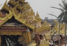 Bể bơi vô cực tràn nước như thác đổ do động đất, quét trôi hàng chục người