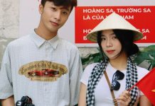 Người trẻ đeo khăn rằn, cầm cờ đỏ sao vàng check-in “cà phê yêu nước”