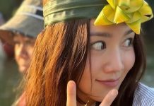 “Thiên thần nội y” đội nón lá, ngồi thuyền thúng khi tới Hội An du lịch