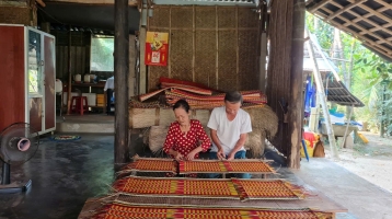 Làng chiếu truyền thống Bàn Thạch tìm cách phục vụ du khách