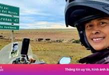 Người phụ nữ Malaysia đi xe máy qua 7 châu lục