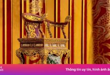 Cận cảnh ngai vua triều Nguyễn trước khi bị kẻ ‘loạn thần’ phá hỏng