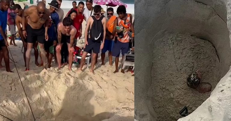 Tự đào hố cát trên bãi biển, chàng trai bị “chôn sống” suốt 3 tiếng Tự đào hố cát trên bãi biển, chàng trai bị “chôn sống” suốt 3 tiếng